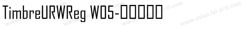 TimbreURWReg W05字体转换